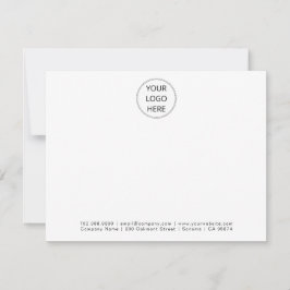 Minimalistisk Professionell vit i din Logotyp Anteckningskort