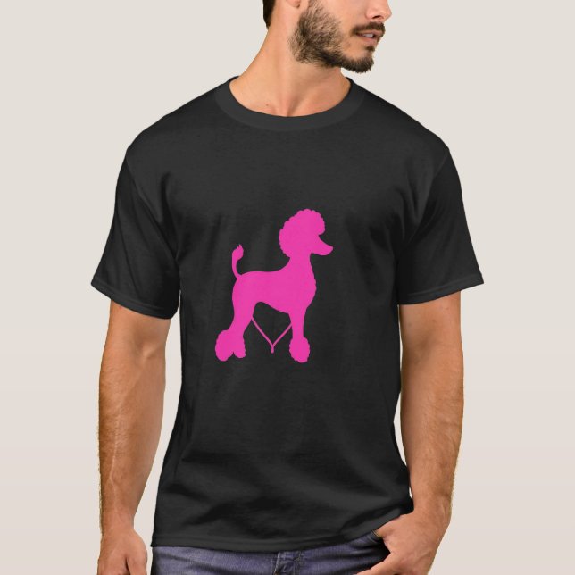 Minimalistisk Pudel T Shirt (Framsida)