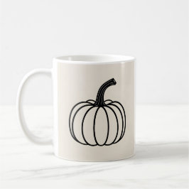Minimalistisk pumpalinemunst mug kaffemugg