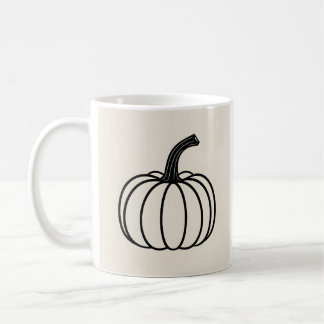 Minimalistisk pumpalinemunst mug kaffemugg