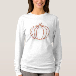Minimalistisk Pumpalinje-Kunst • Neon Höstdräkt T- T Shirt