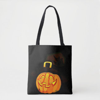 Minimalistisk Pumpkin Witch Hat Tygkasse