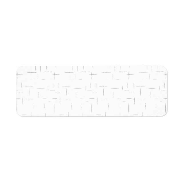 Minimalistisk punktmönsteretikett | Modern Returadress Etikett (Framsidan)