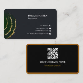 Minimalistisk QR-kod affärsbricka Visitkort