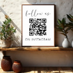 Minimalistisk QR-kod Följ oss på Instagram Poster<br><div class="desc">Öka ditt företags närvaro i social med vår minimalistiska QR-kod "Följ oss på Instagram"-skylt. Den här slimmade och contemporary fönsterklämningen kombinerar stil med funktionalitet, skapar det som en viktig verktyg för att kunna samarbeta med publiken. Med en minimalistisk design med en skannerbar QR-kod gör detta fönsterklinga det möjligt för passerby...</div>