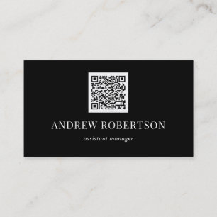 Minimalistisk QR-kod för Professionell Visitkort