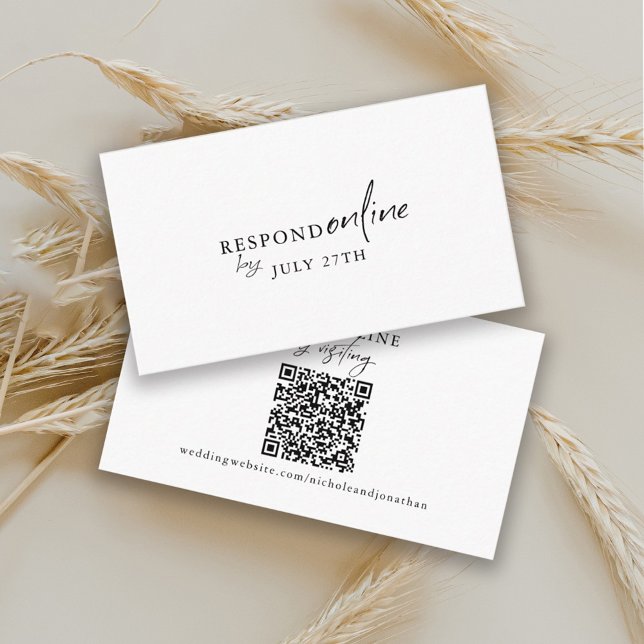 Minimalistisk QR-kod för svartvitt-OSA Tilläggskort (Skapare uppladdad)