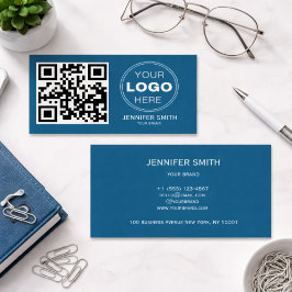 Minimalistisk QR-kod professionell design Visitkort