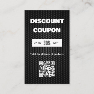 Minimalistisk QR-kod rabattkort Visitkort