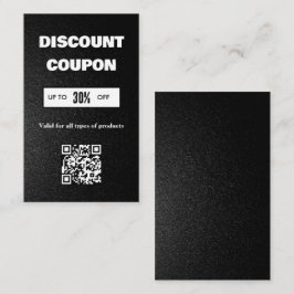 Minimalistisk QR-kod rabattkort Visitkort