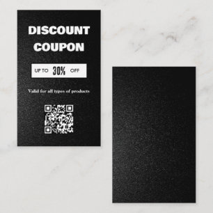 Minimalistisk QR-kod rabattkort Visitkort