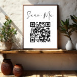 Minimalistisk QR-kod Scan Me Business Poster<br><div class="desc">Vi presenterar vår minimalistiska QR-kod "Scan Me" Business Sign - en mångsidig och modern lösning för att förbättra kundens förlovning. Det här tecknet i bord tält kombinerar sömlöst form och funktion med dess minimalistiska utformning och skannerbara QR-kod. Det är inbjudan-patroner som enkelt kan få tillgång till ditt digitala innehåll, t.ex....</div>