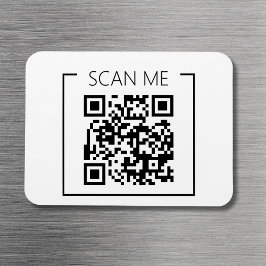 Minimalistisk QR-kod Skanna Mig Företag Magnet