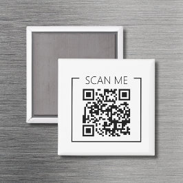 Minimalistisk QR-kod Skanna Mig Företag Magnet
