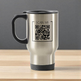 Minimalistisk QR-kod Skanna Mig Företag Resemugg
