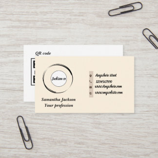 Minimalistisk QR-kod Visitkort