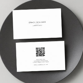 Minimalistisk QR-kodProfessionell Visitkort