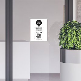 Minimalistisk QR-kodsignatur för Business Logotyp Fototryck