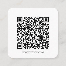 Minimalistisk QR-professionell social-mediekorgen Fyrkantigt Visitkort