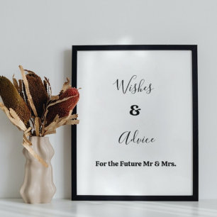 Minimalistisk rådgivning och råd från möhippan poster