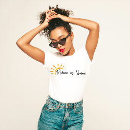 Minimalistisk "raffinerad efter art" t shirt