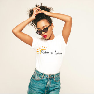 Minimalistisk "raffinerad efter art" t shirt