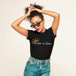 Minimalistisk "raffinerad efter art" t shirt