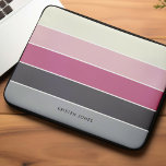 Minimalistisk Rand-Personlig Laptop Fodral<br><div class="desc">Anpassa den här designen med ditt namn,  monogram eller valfri text.</div>