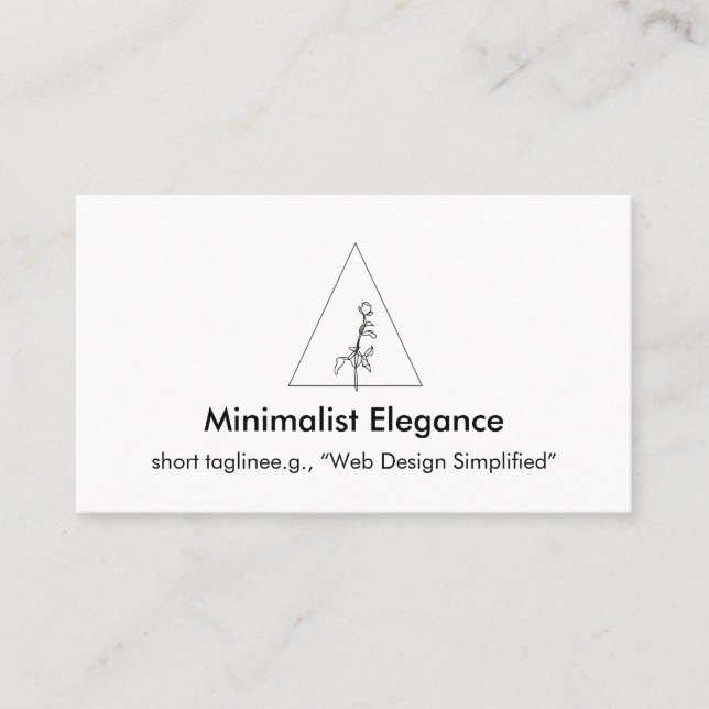 Minimalistisk rättskraft visitkort (Framsida)