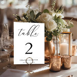 Minimalistisk redigerbar elegant-skript bordsnummer<br><div class="desc">Den här enkla och elegant designen har en minimalistisk layout som markeras av elegantens skript. Lägg till texten med hjälp av mallformuläret. Ändra alla färg på den avancerade redigeringsmenyn.</div>