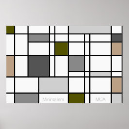 Minimalistisk reflektion III Poster