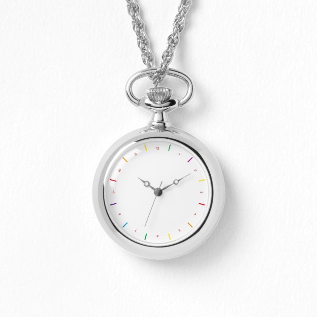 Minimalistisk regnbåge armbandsur (Framsida)