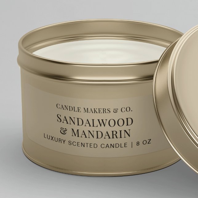 Minimalistisk rektangulär etikett för ljus med 3 x (Skapare uppladdad)