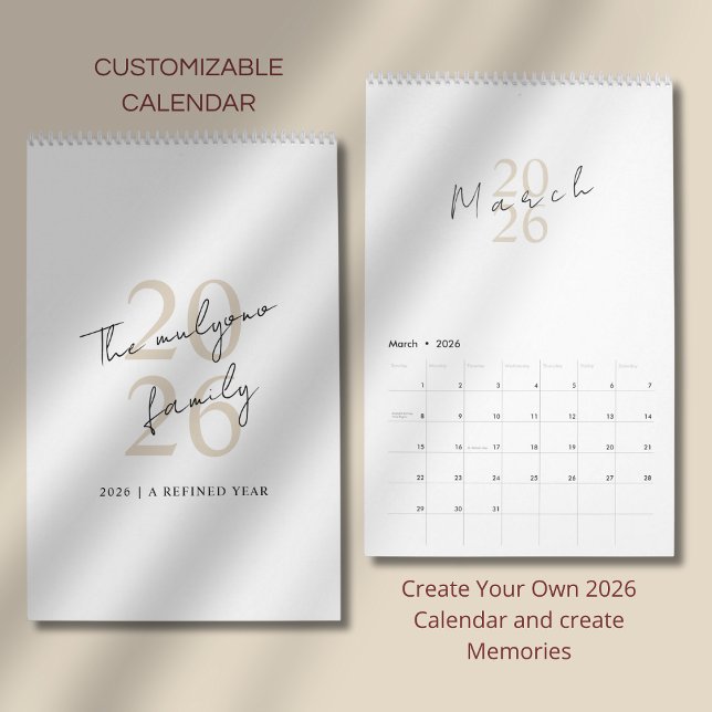Minimalistisk Ren Design Kalender (Skapare uppladdad)
