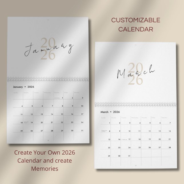 Minimalistisk Ren Design Kalender (Skapare uppladdad)