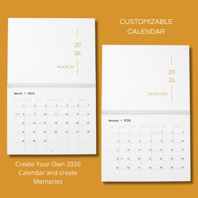 Minimalistisk Ren Design Kalender (Skapare uppladdad)