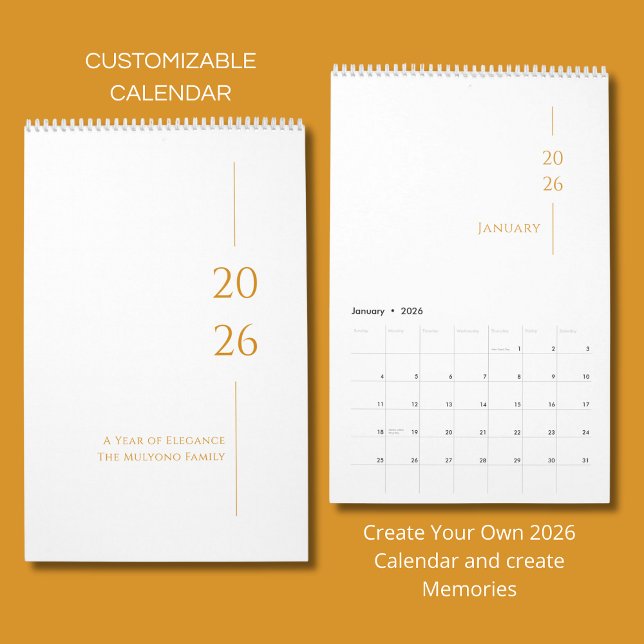 Minimalistisk Ren Design Kalender (Skapare uppladdad)