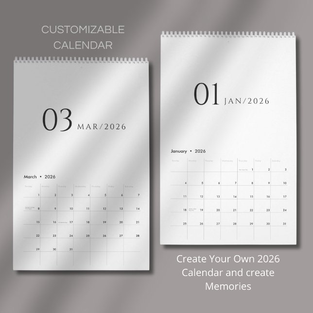 Minimalistisk Ren Design Kalender (Skapare uppladdad)