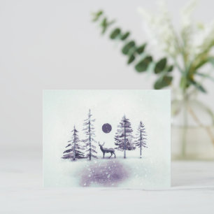 Minimalistisk Ren Julkonst Postkort Vykort