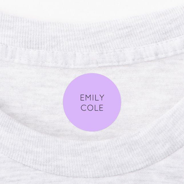 Minimalistisk ren lila klistermärke (Påsatt)