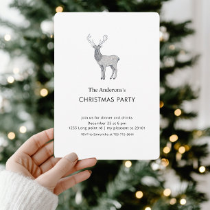 Minimalistisk renårshelg Party Inbjudningar