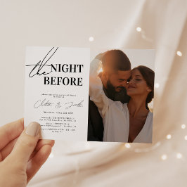 Minimalistisk repetitionsmiddag natten före inbjudningar