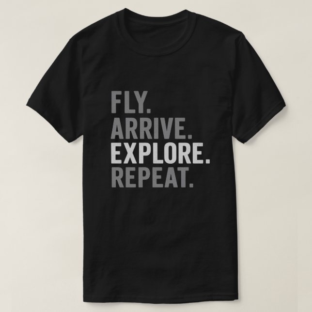 Minimalistisk resecitat-typografi t shirt (Design framsida)
