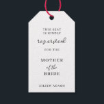 Minimalistisk reserverad sittstol i Bröllop Presentetikett<br><div class="desc">Märkre med minimalistiskt reserverat sittplats i Bröllop</div>