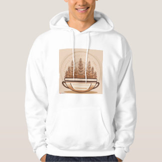 "Minimalistisk Retro Coffee Mugg-design - tidslös Hoodie