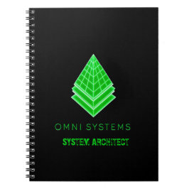 Minimalistisk Retro-Futurism Omni Systems Teknik Anteckningsbok