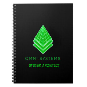 Minimalistisk Retro-Futurism Omni Systems Teknik Anteckningsbok