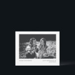 Minimalistisk Retro Hanukkah Anpassad Foto Julkort<br><div class="desc">Det här minimalistiska glada hanukkah-kortet har ditt foto och din text i en retro skrivmaskinstypografi.</div>