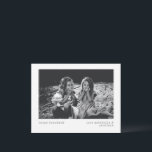 Minimalistisk Retro Hanukkah Anpassad Foto Julkort<br><div class="desc">Det här minimalistiska glada hanukkah-kortet har ditt foto och din text i en retro skrivmaskinstypografi.</div>