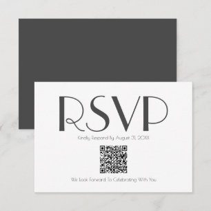 Minimalistisk Retro-inspirerad QR-OSA kort